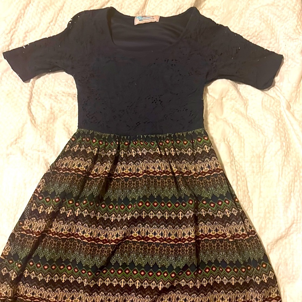 3/4 qtr length sleeved mini dress